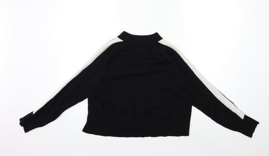 Jack Wills Womens Black  Knit Pullover Jumper Size 10