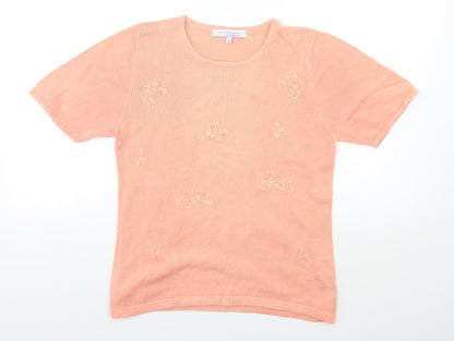 Autonomy Womens Pink  Knit Pullover Jumper Size 12