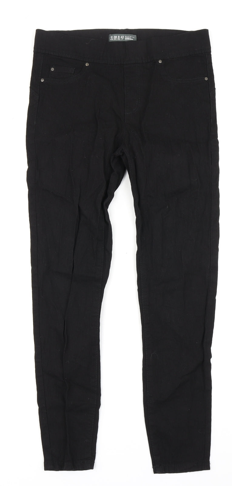 Denim Co Womens Black  Denim Jegging Jeans Size 10 L22 in