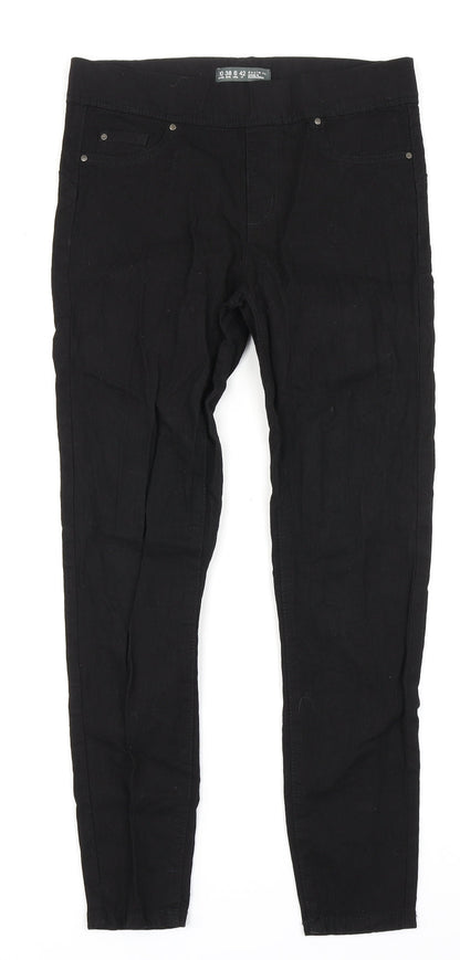 Denim Co Womens Black  Denim Jegging Jeans Size 10 L22 in