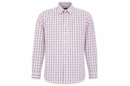 Cedarwood State Mens Pink Plaid Button-Up Size 17