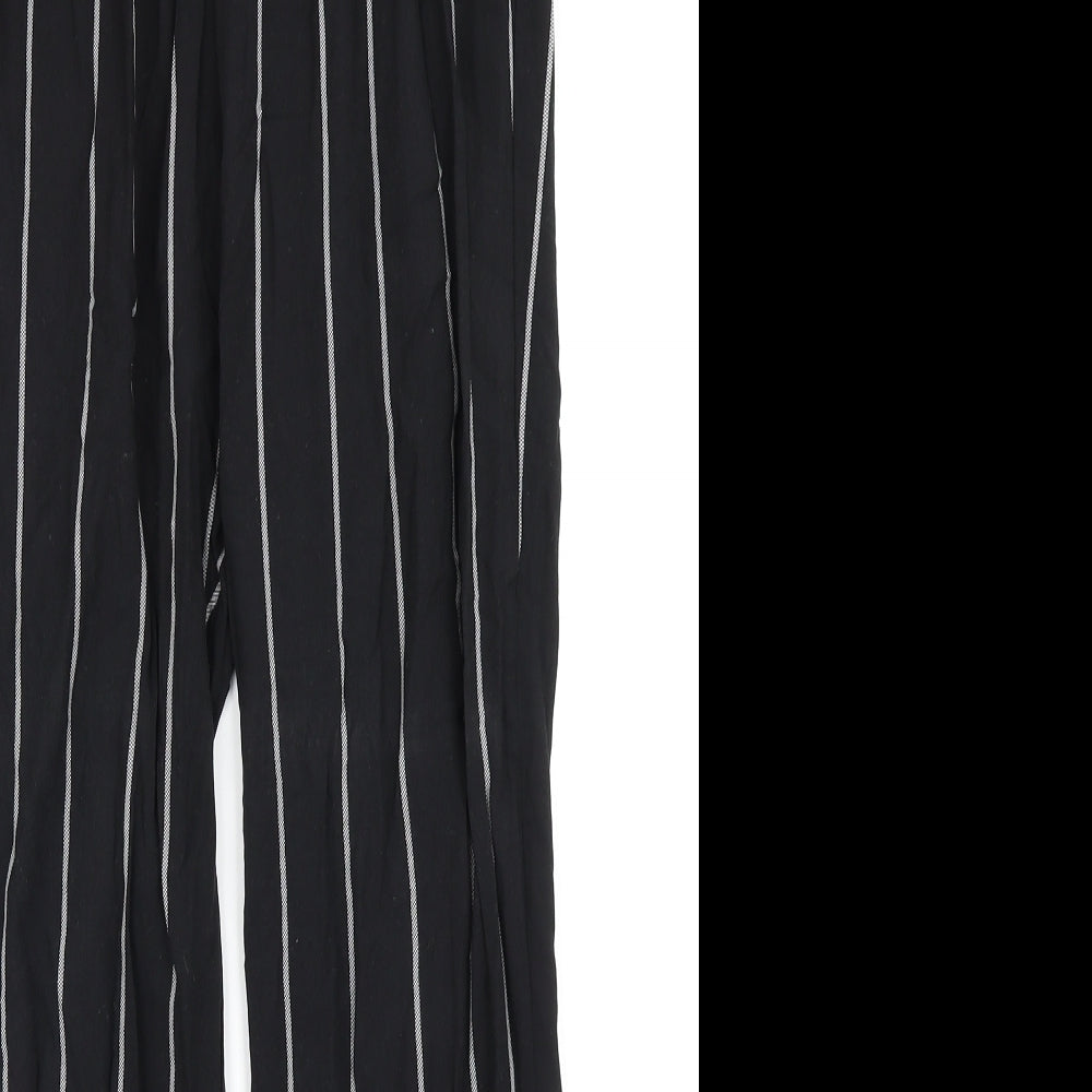 Womens UK Size 8 PRETTYLITTLETHING Regular Fit Harem Black Trousers