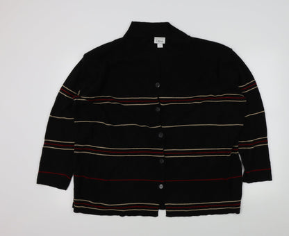 Womens UK Size L OPUS Black Cardigan Jumper