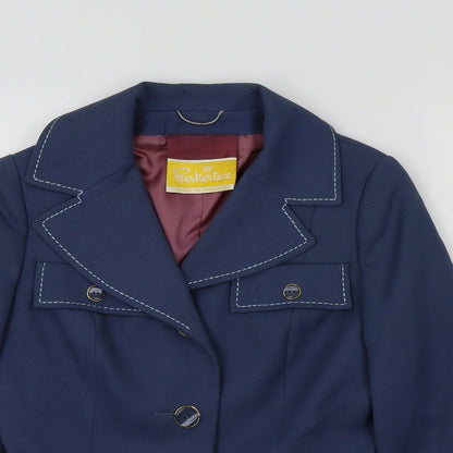 Berkertex Womens Blue Colourblock  Jacket Blazer Size M