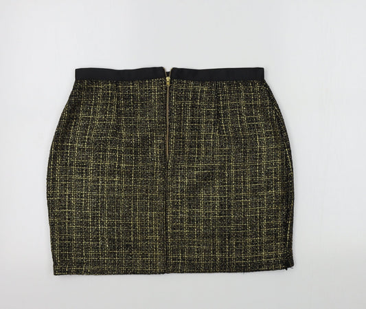 George Womens Gold   A-Line Skirt Size 12