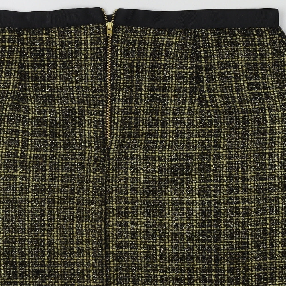 George Womens Gold   A-Line Skirt Size 12