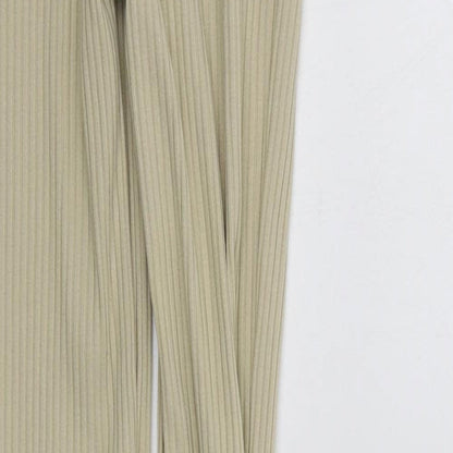plouise Womens Beige Colourblock  Jegging Leggings Size S L31 in