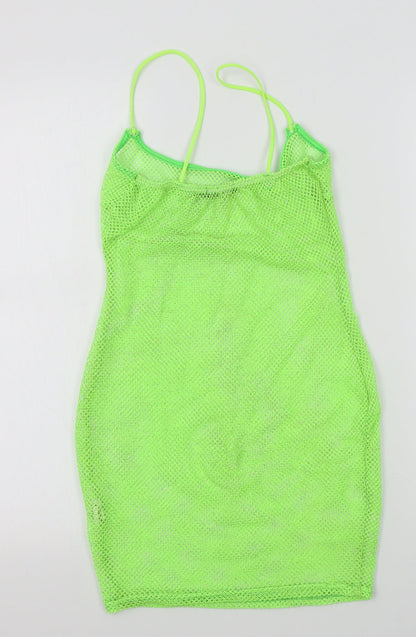 I SAW IT FIRST Womens Green Colourblock  A-Line  Size 8  - sparkle detail