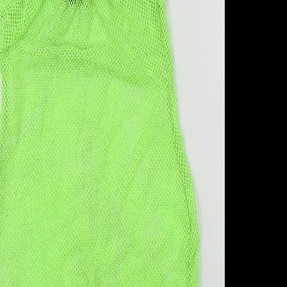 I SAW IT FIRST Womens Green Colourblock  A-Line  Size 8  - sparkle detail