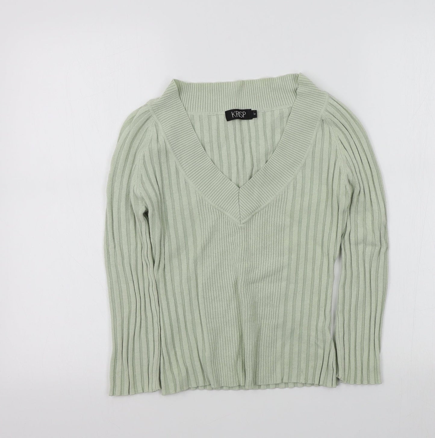 Womens UK Size S Krisp Green Pullover Jumper