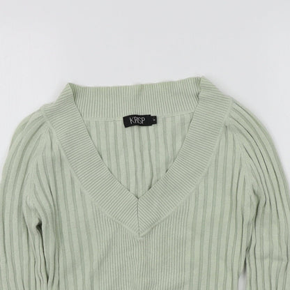 Womens UK Size S Krisp Green Pullover Jumper