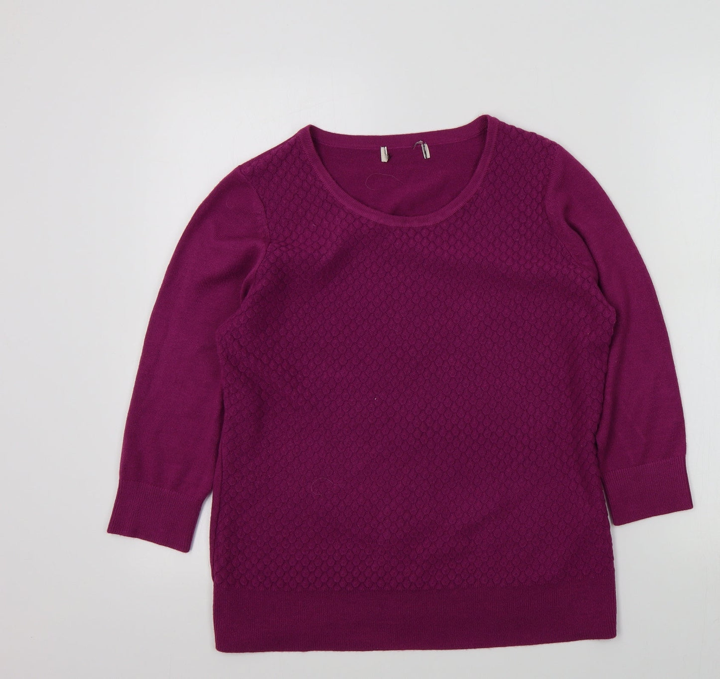 Womens UK Size 14 M&S Pink Pullover Jumper