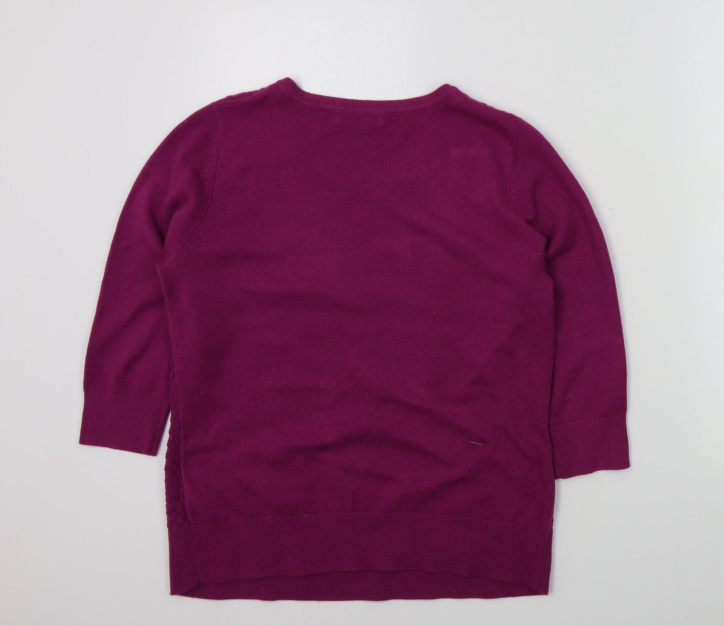 Womens UK Size 14 M&S Pink Pullover Jumper