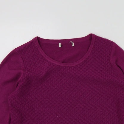 Womens UK Size 14 M&S Pink Pullover Jumper