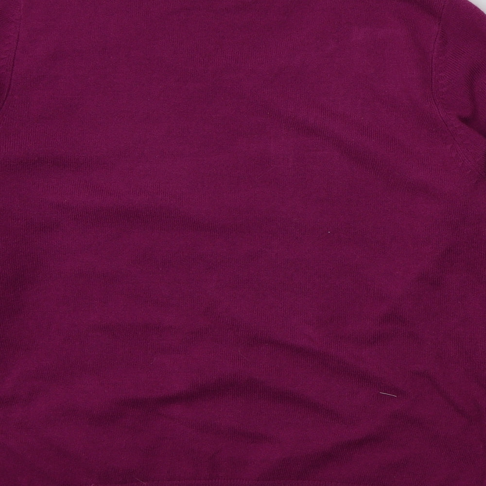 Womens UK Size 14 M&S Pink Pullover Jumper