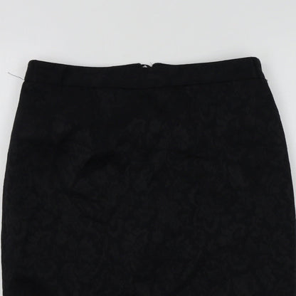 M&S Womens Black   A-Line Skirt Size M