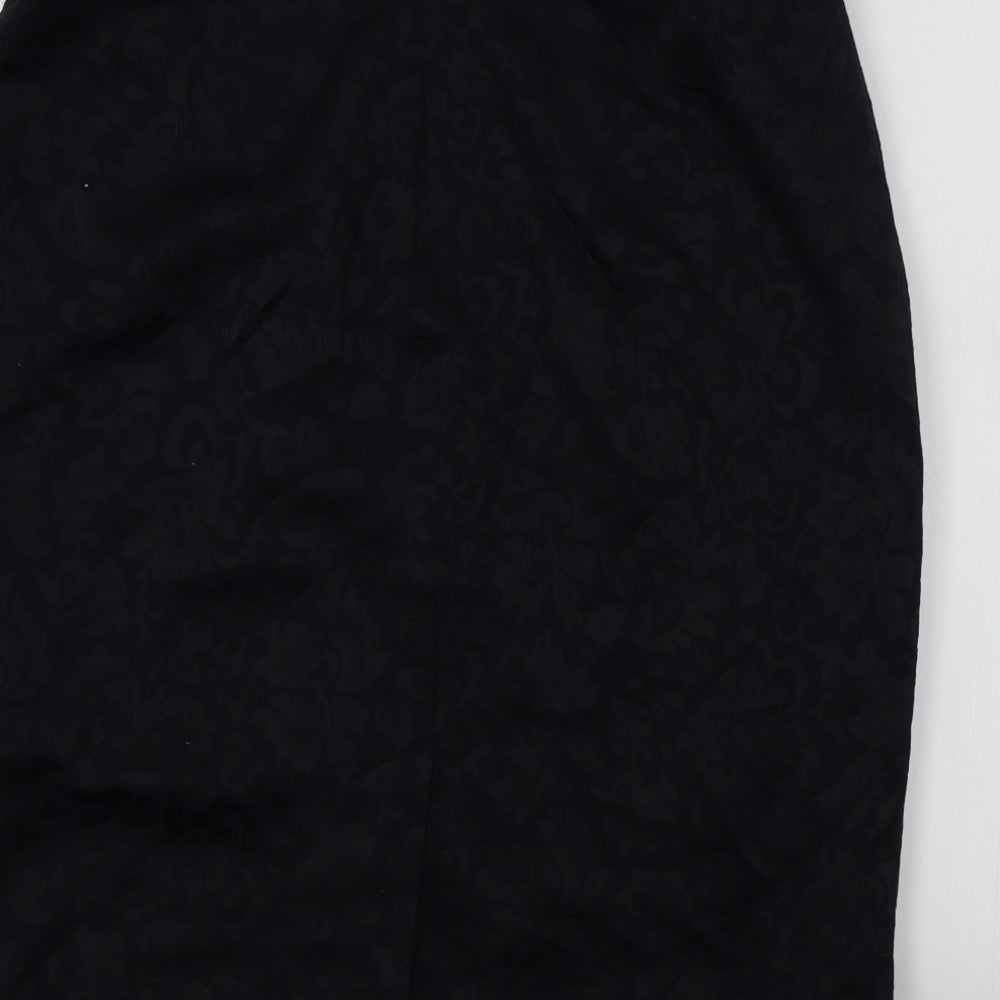 M&S Womens Black   A-Line Skirt Size M