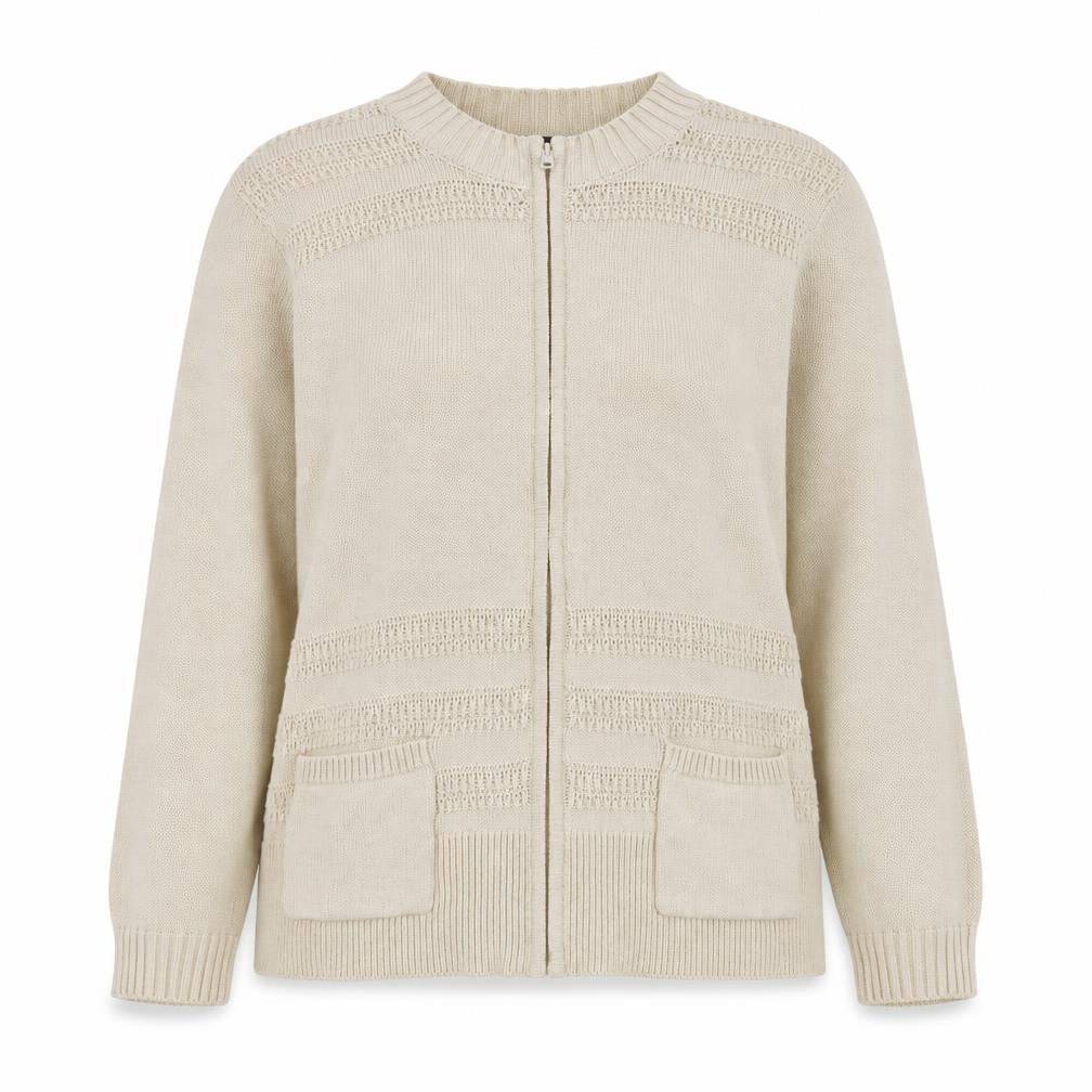Bonmarché Womens Beige Cardigan Jumper Size L