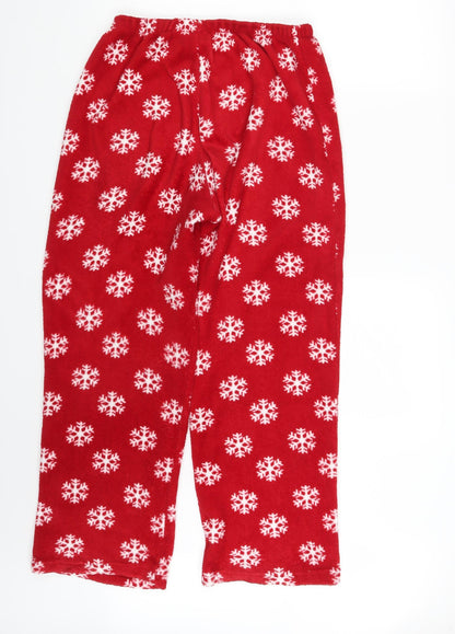 Womens UK Size 12 Preworn Regular Fit Jogger Red Trousers