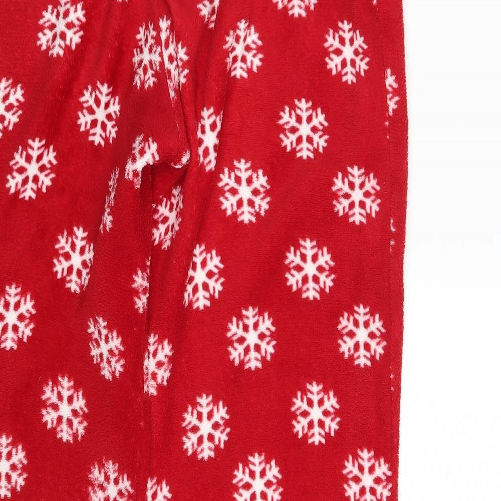 Womens UK Size 12 Preworn Regular Fit Jogger Red Trousers