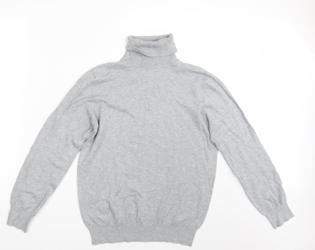 Additional front view of Papaya women’s grey pullover sweatshirt, size UK 16
