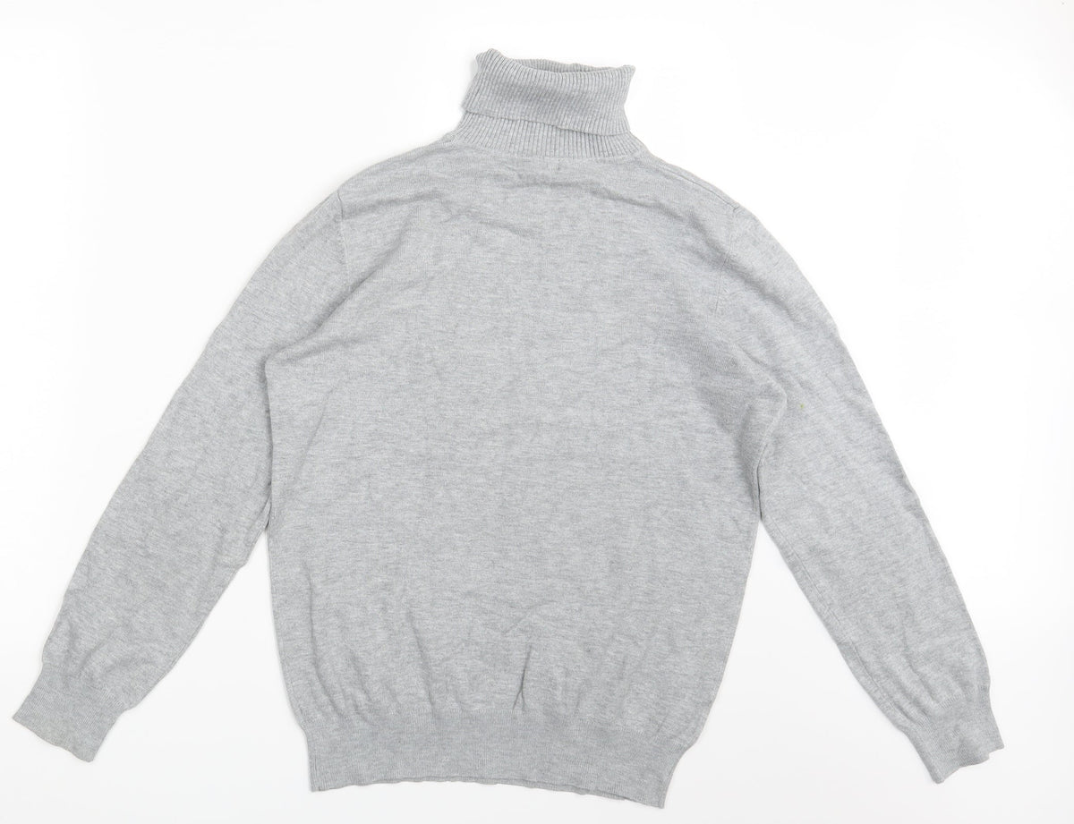 Back view of Papaya women’s grey pullover sweatshirt, size UK 16