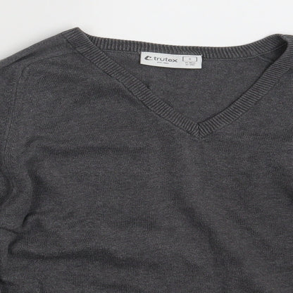 Tru Tex Mens Grey   Pullover Jumper Size S