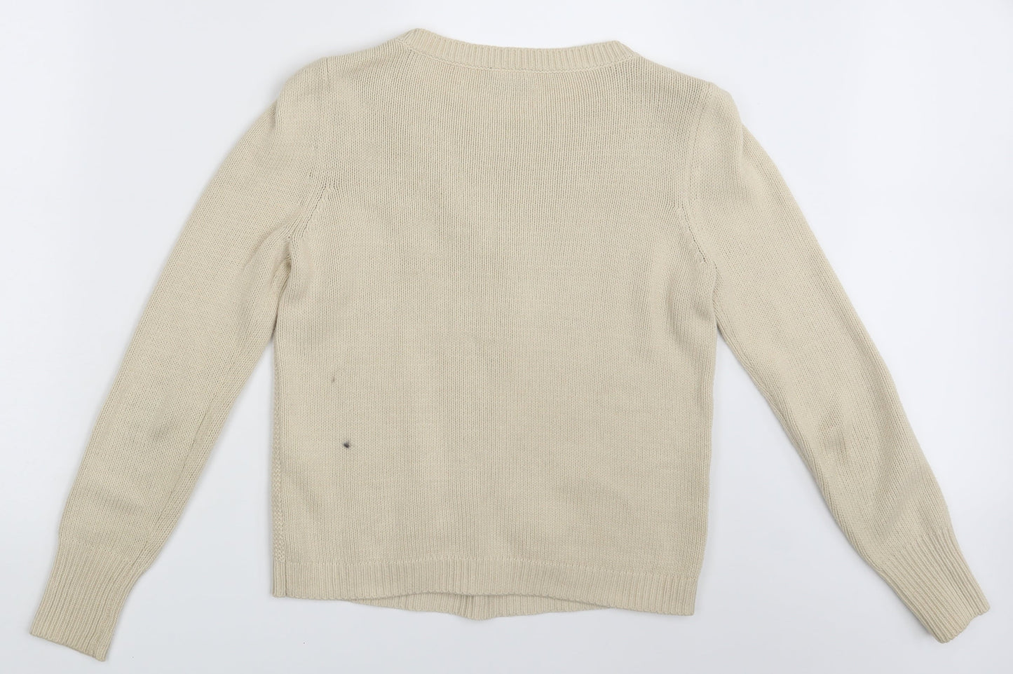 Womens UK Size M VILA Beige Pullover Jumper