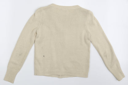 Womens UK Size M VILA Beige Pullover Jumper