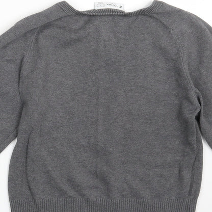 Tru Tex Mens Grey   Pullover Jumper Size S