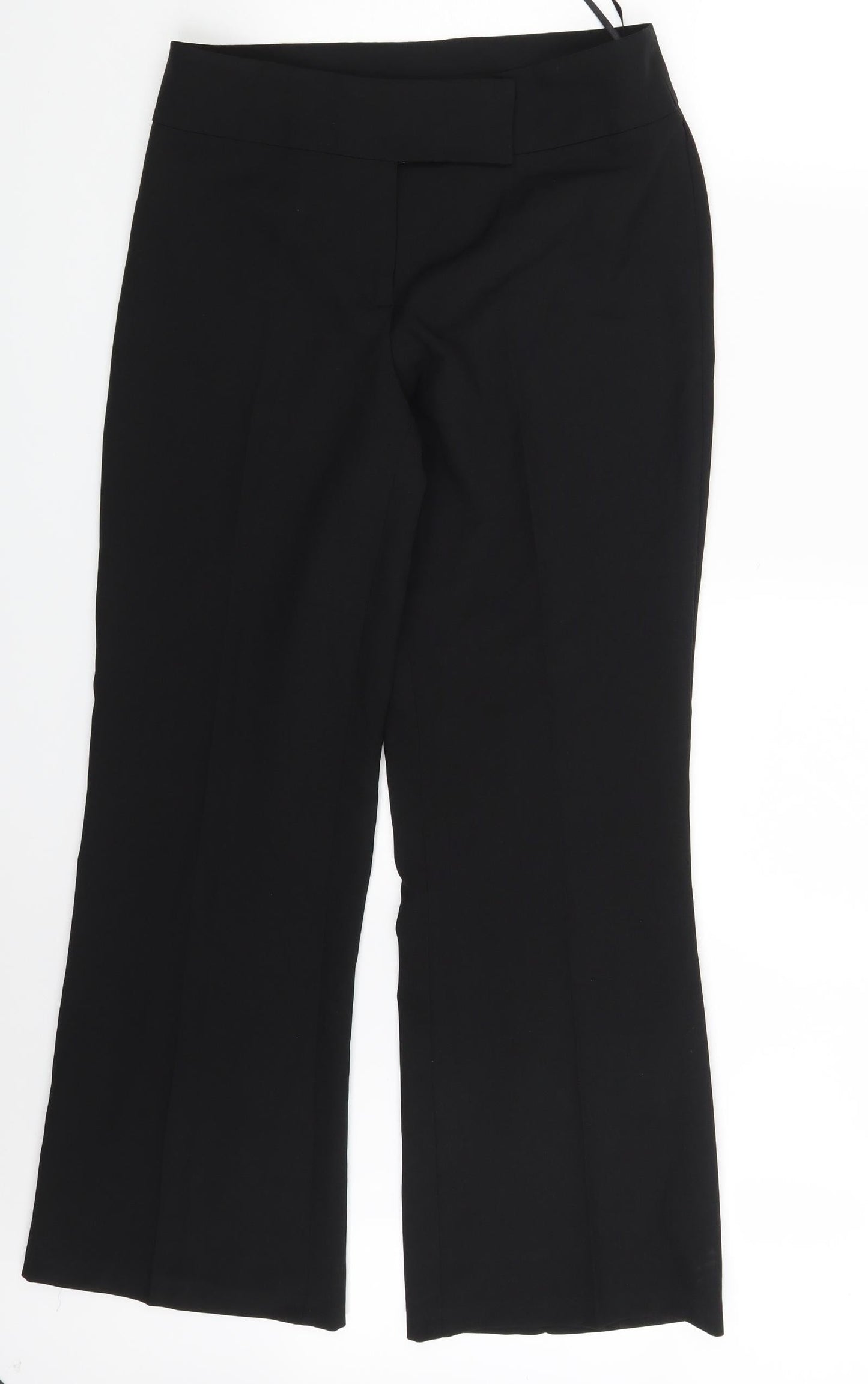Womens UK Size 12 Preworn Regular Fit  Black Trousers