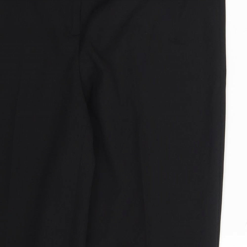 Womens UK Size 12 Preworn Regular Fit  Black Trousers