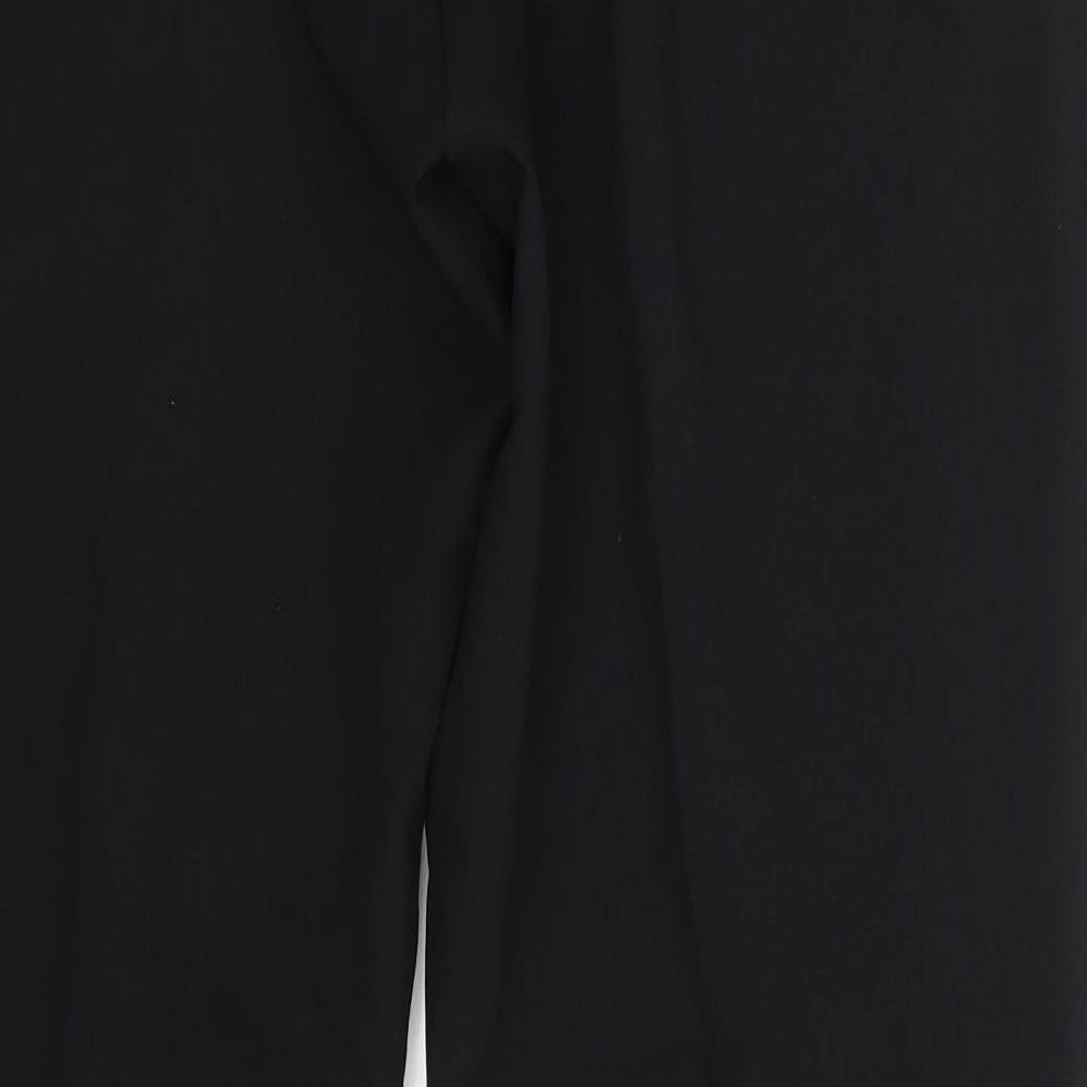 Womens UK Size 12 Preworn Regular Fit  Black Trousers