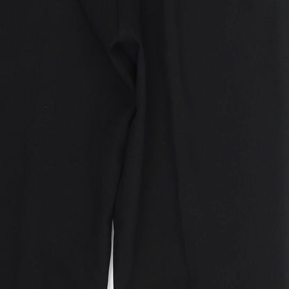 Womens UK Size 12 Preworn Regular Fit  Black Trousers