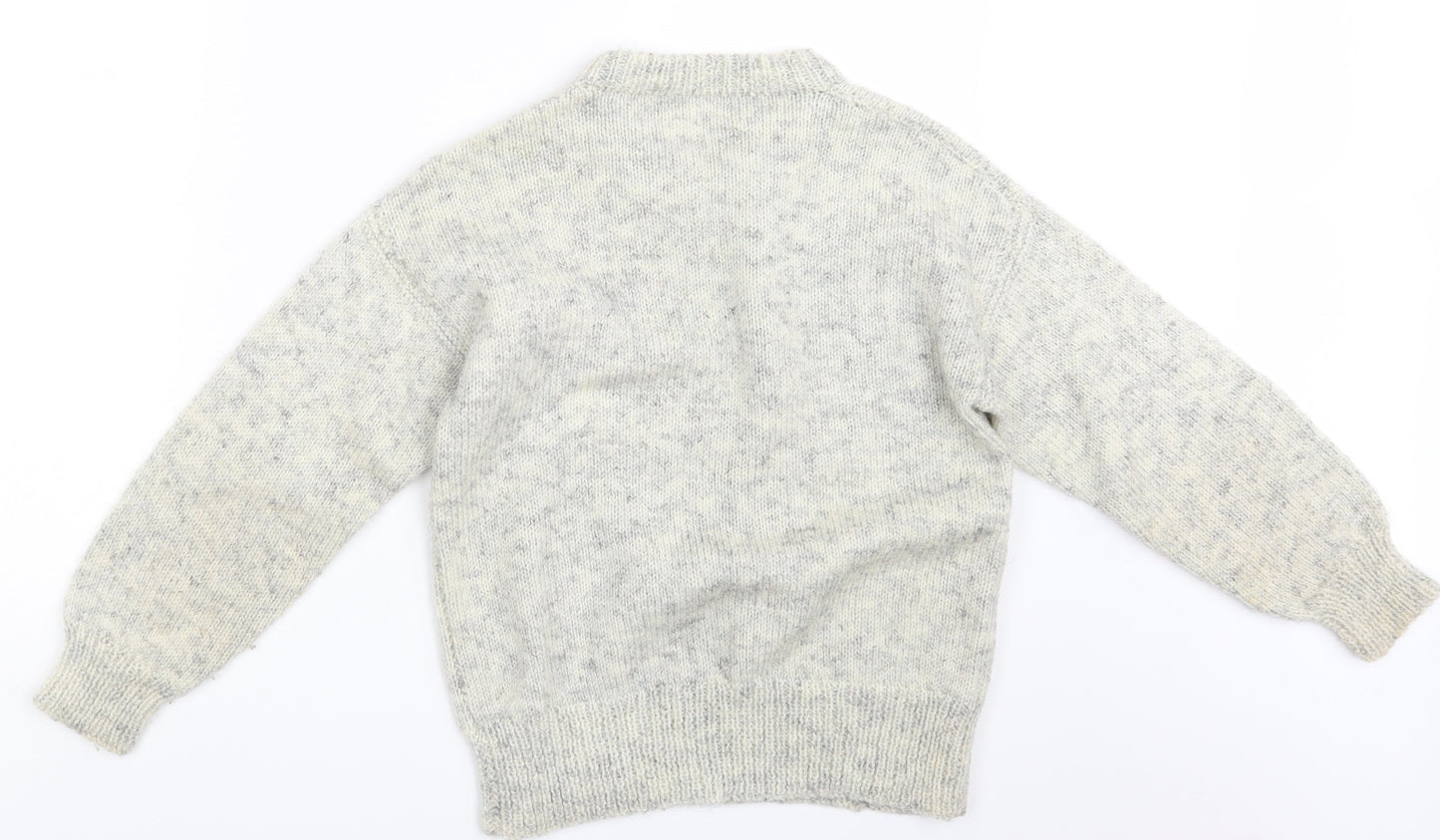 Womens UK Size One Size Preworn White Pullover Jumper