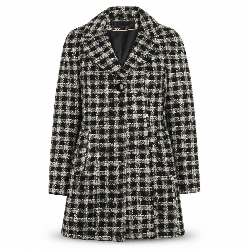 Womens UK Size 8 George Black Overcoat