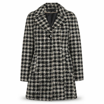 Womens UK Size 8 George Black Overcoat