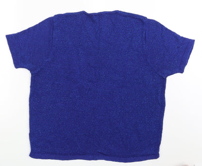 Womens UK Size 18 Berkertex Blue Pullover Jumper