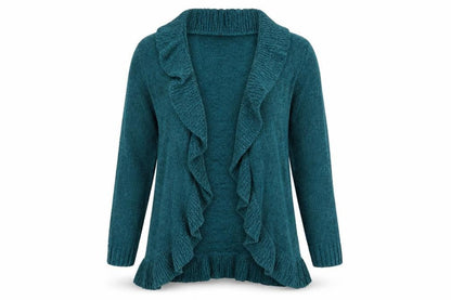 Womens UK Size M Preworn Green Cape Jumper