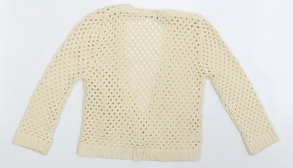 Vice Designs Womens Ivory   Cardigan Jumper One Size