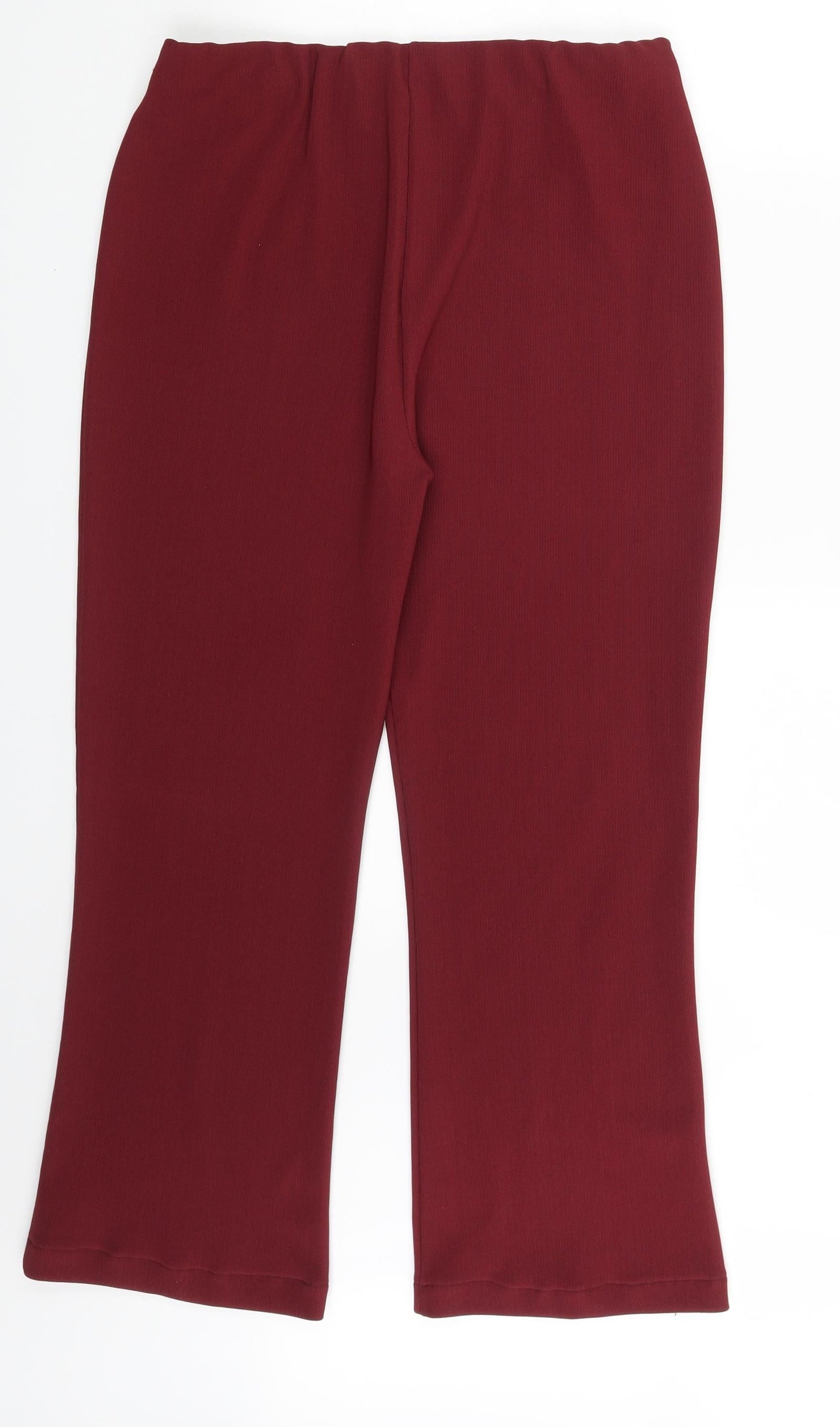 Womens UK Size XL Preworn Regular Fit  Purple Trousers