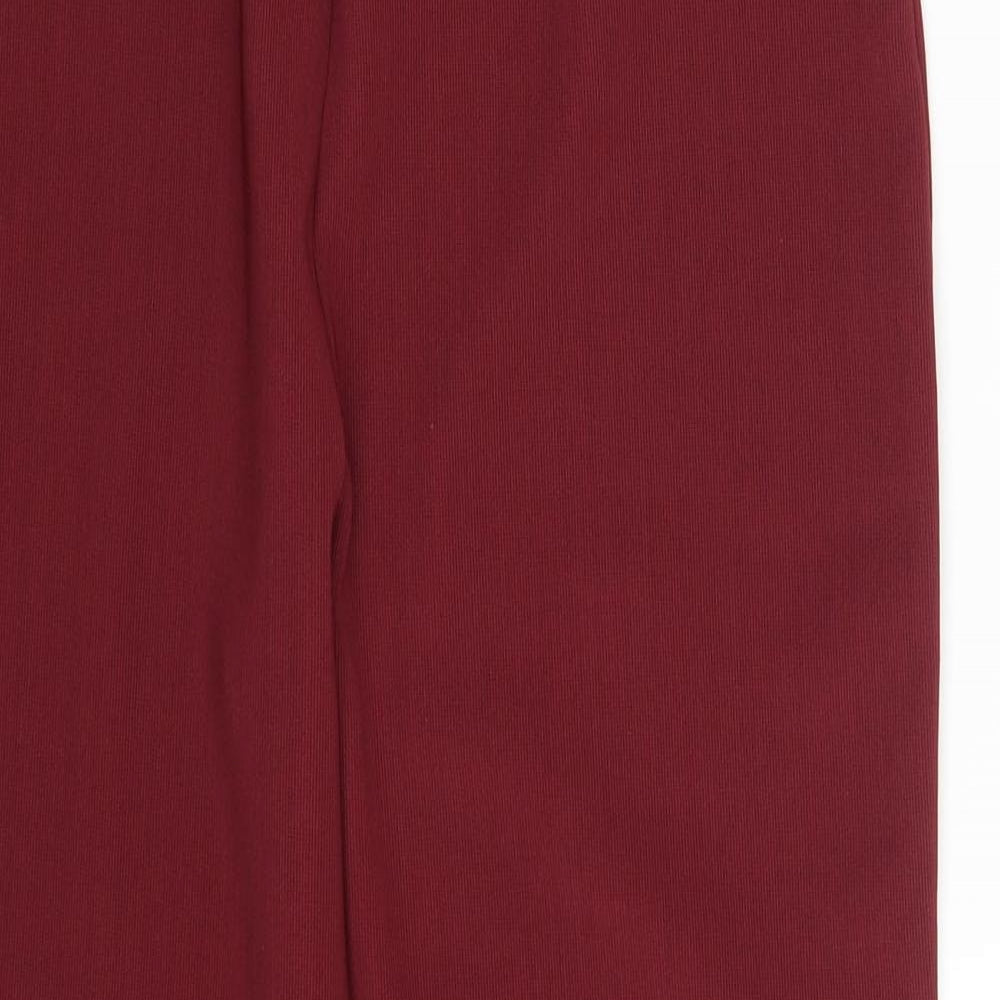 Womens UK Size XL Preworn Regular Fit  Purple Trousers