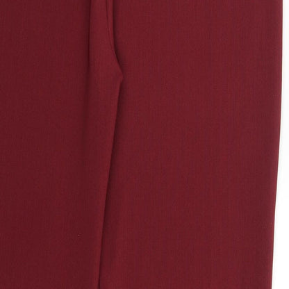 Womens UK Size XL Preworn Regular Fit  Purple Trousers