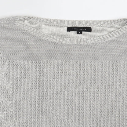 Womens UK Size 10 New Look Grey Pullover Jumper