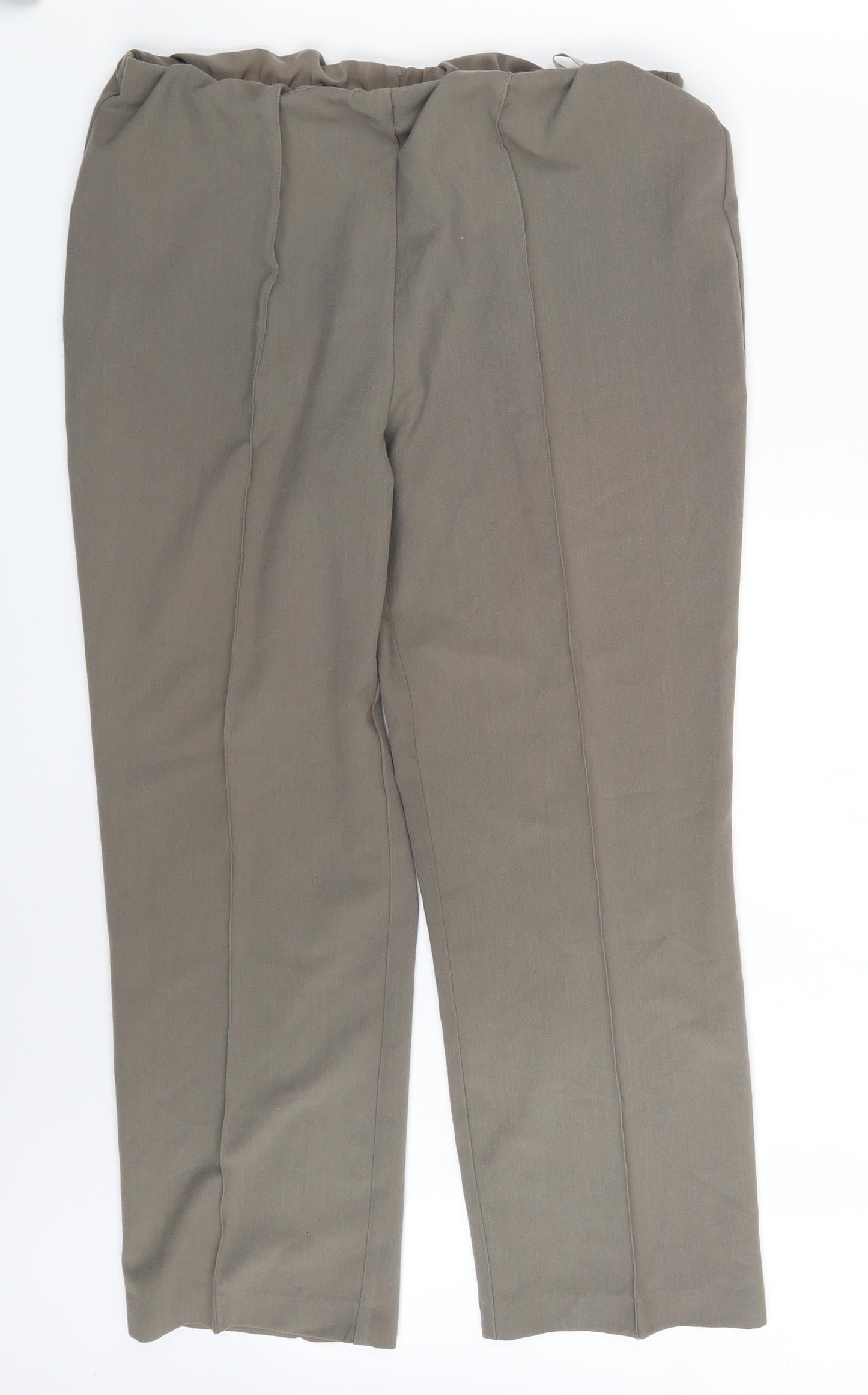 BM Collection Womens Beige   Dress Pants Trousers Size 14 L25 in