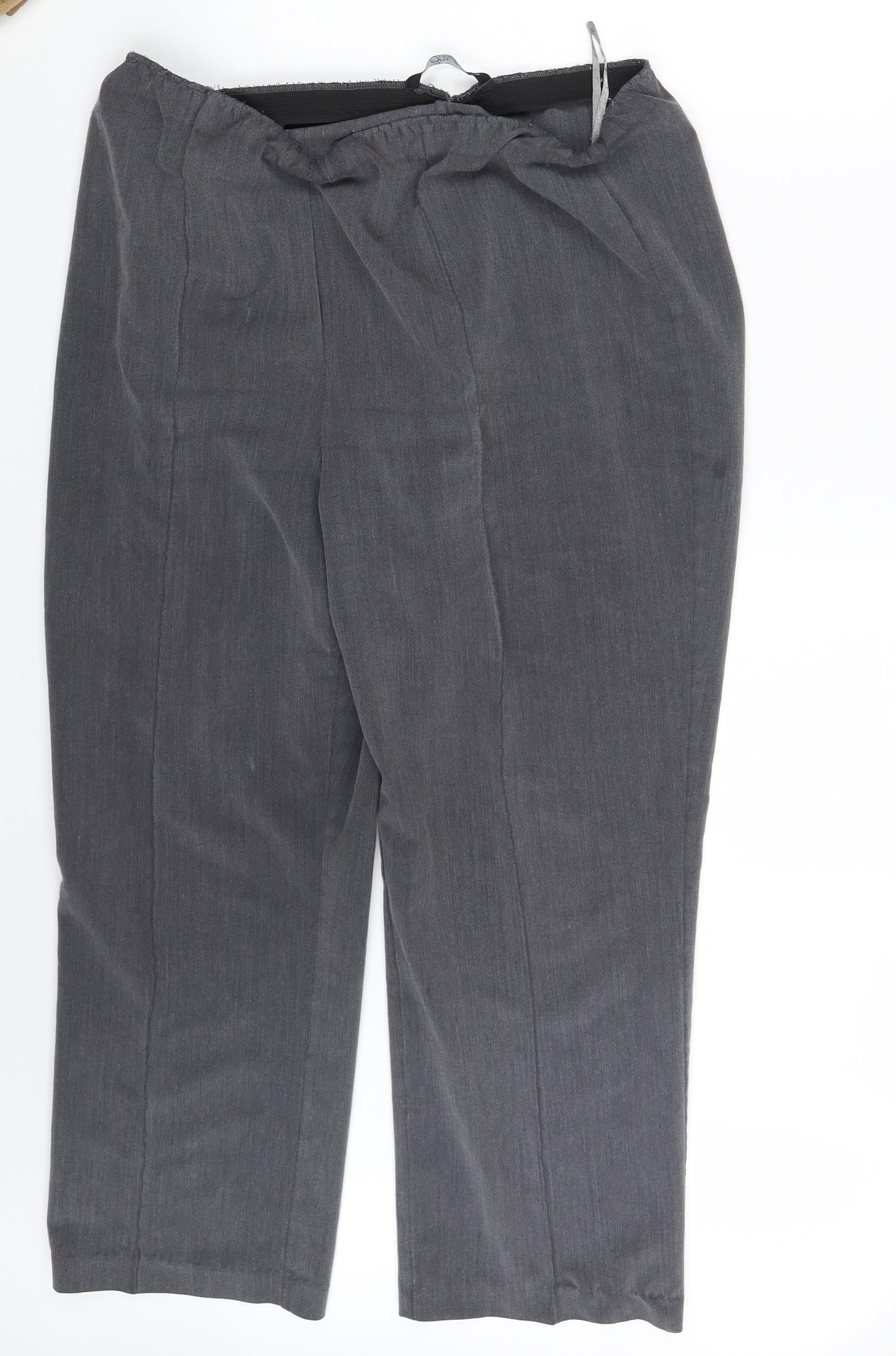 Bm Collection Womens Grey   Dress Pants Trousers Size 18 L23 in