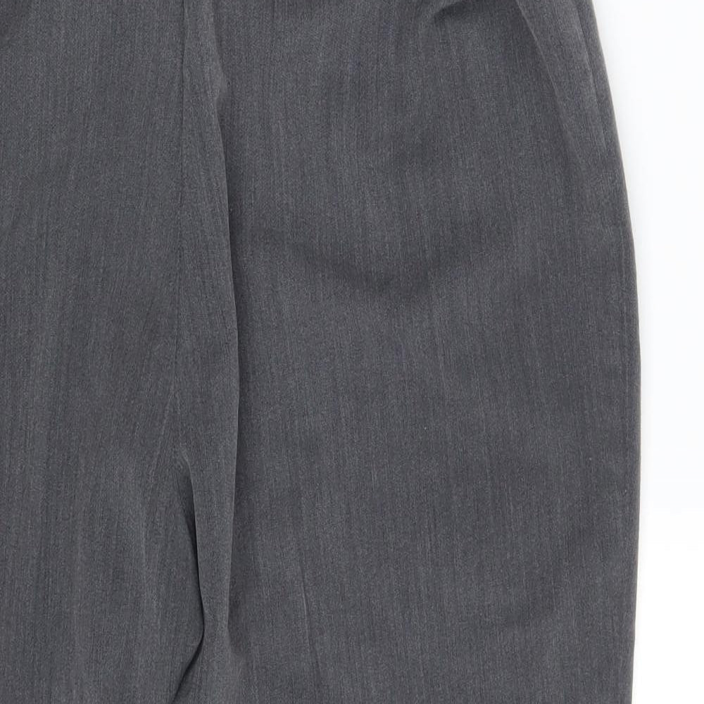 Bm Collection Womens Grey   Dress Pants Trousers Size 18 L23 in