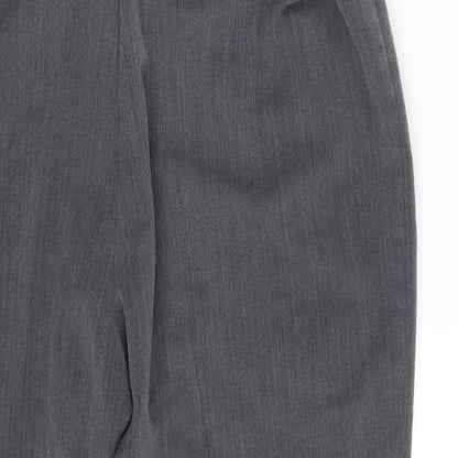 Bm Collection Womens Grey   Dress Pants Trousers Size 18 L23 in