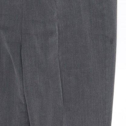 Bm Collection Womens Grey   Dress Pants Trousers Size 18 L23 in
