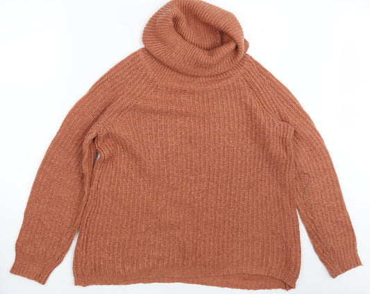 Womens UK Size 14 Redoute Orange Pullover Jumper